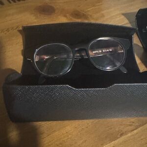 THIERRY LASRY Black Round Glasses with Case